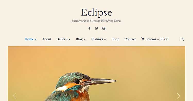 Eclipse Photoblogging WordPress Theme