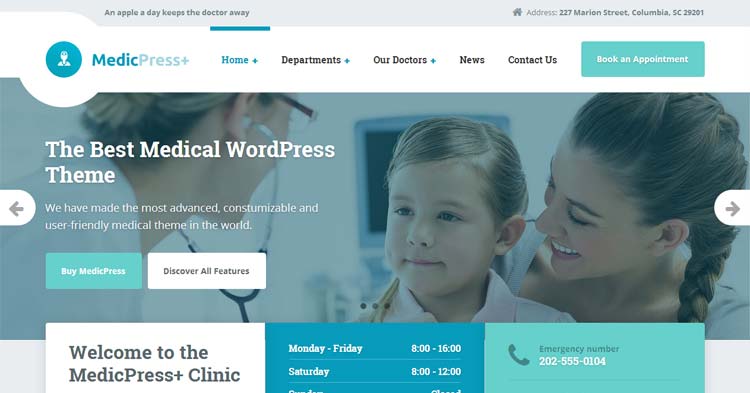 MedicPress Medical Clinic WP Theme