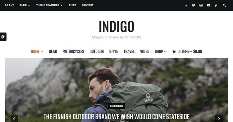 Download Indigo Magazine WordPress Theme