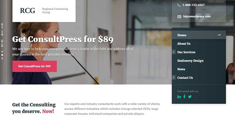 Download ConsultPress Consultancy WP Theme