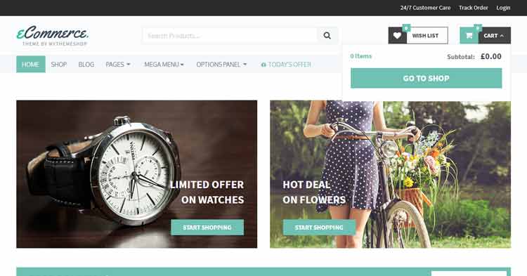 Download eCommerce Online Shop WordPress Theme