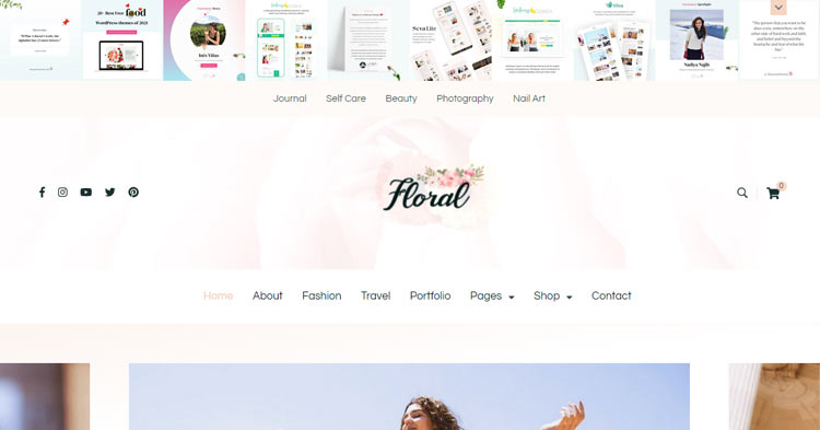 Download Blossom Floral Pro Blogging WP Theme
