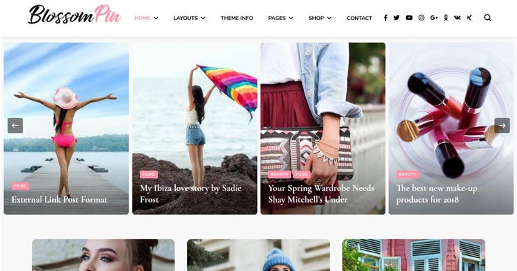 Blossom Pin Pro Pinterest like WP Theme