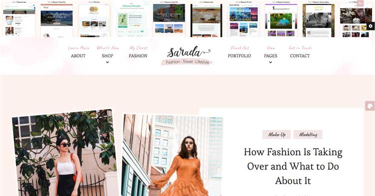 Download Sarada Lifestyle Fashion Blog Theme