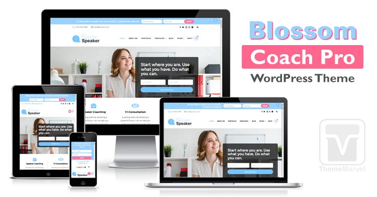 Download Blossom Coach Pro WordPress Theme For Coaches, Speakers, Mentors, Therapists