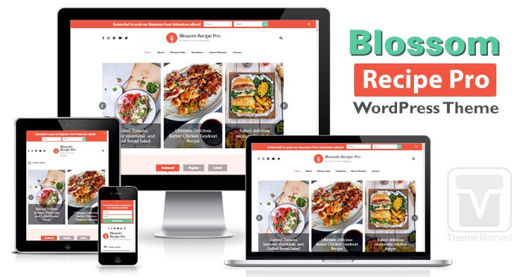 Download BlossomThemes - Blossom Recipe Pro WordPress Theme for Food Bloggers, Food Blogs, Recipe Blogs