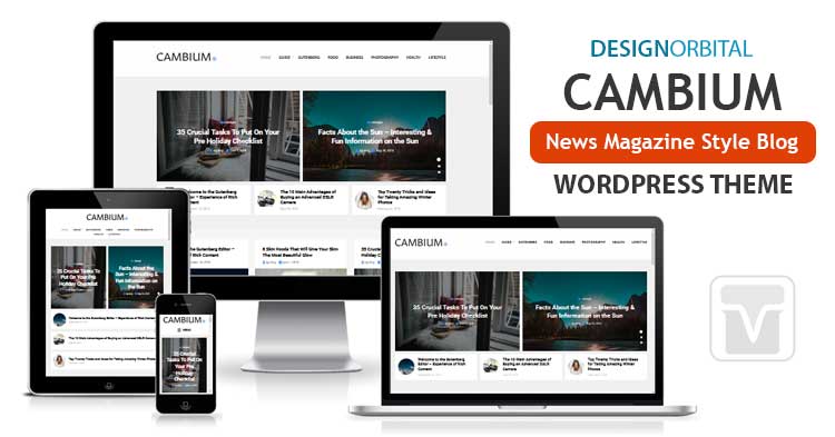 DesignOrbital - Download Cambium Theme for news, magazine, and blog websites