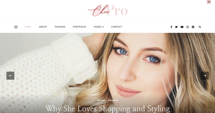 Download Chic Pro Feminine Blogging Theme