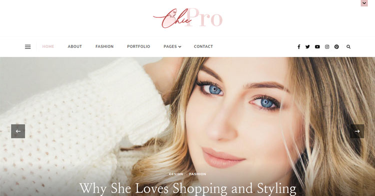 Chic Pro Feminine Blogging Theme