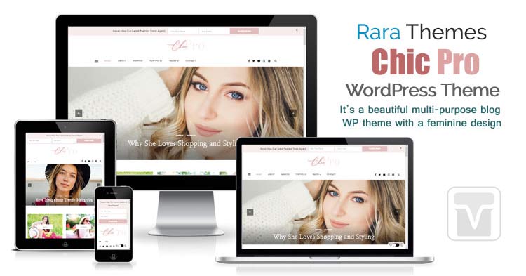 Download RaraThemes - Chic Pro Theme for creating all types of girly feminine style blogs