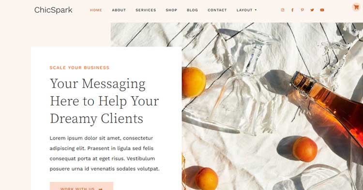 Download ChicSpark Service Based Business WP Theme