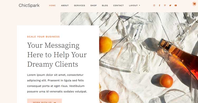 Download ChicSpark Service Based Business WP Theme