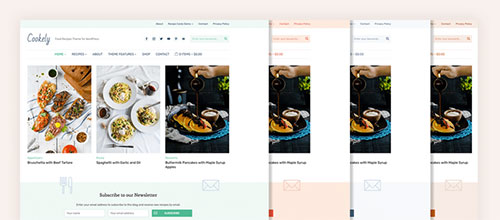 Cookely theme - 4 Color Schemes