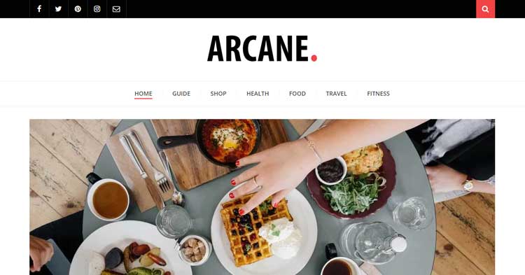 Download Arcane Magazine Blog WordPress Theme