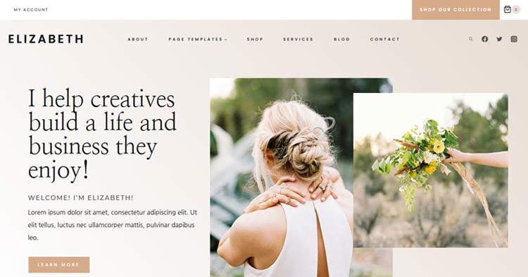 Download Elizabeth Kadence WP Child Theme