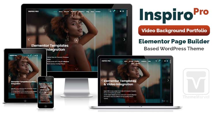 Download WPZoom - Inspiro Pro WordPress Portfolio Theme focused on Elementor Page Builder