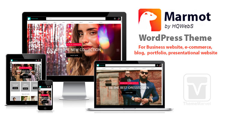 Download Marmot Pro WordPress Theme for creating stunning business websites