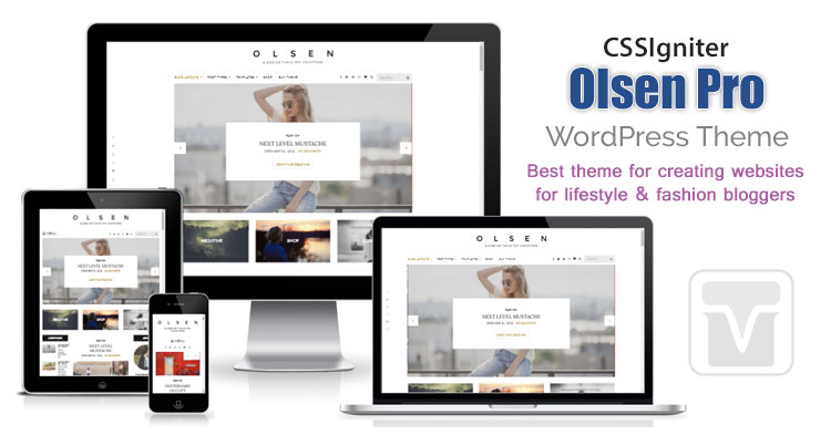 Download CSSIgniter - Olsen Pro Theme to create beautiful websites for lifestyle & fashion bloggers