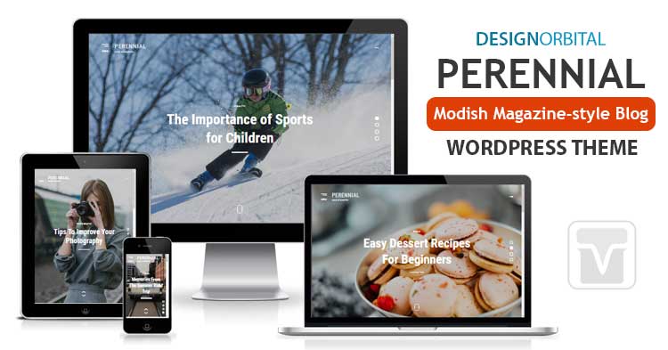 DesignOrbital - Download Perennial Theme for magazine style blog websites for photographers, bloggers, food blogs, lifestyle blogs, travel blogs etc.