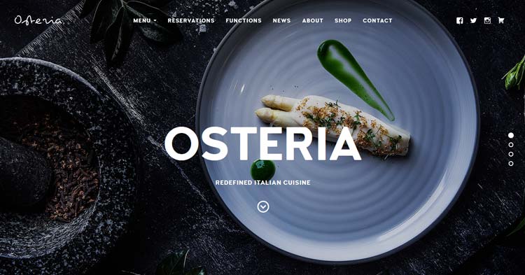 Osteria Theme For Restaurant & Cafe