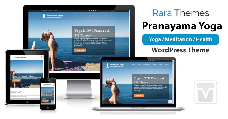 Download RaraThemes -Pranayama Yoga Pro Theme for yoga instructor, fitness blogger, personal trainer, yoga studio owner, health studio owner, gym owner, or fitness and sports enthusiast
