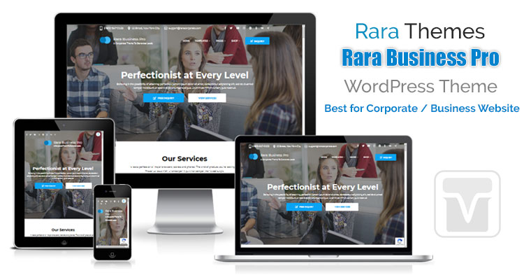 Download RaraThemes - Rara Business Pro Theme for Corporate or Professional Business websites