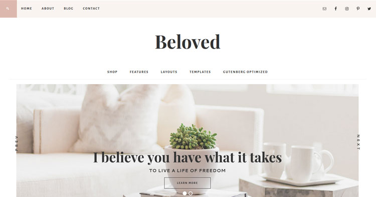 Beloved Theme for Bloggers, Entrepreneurs