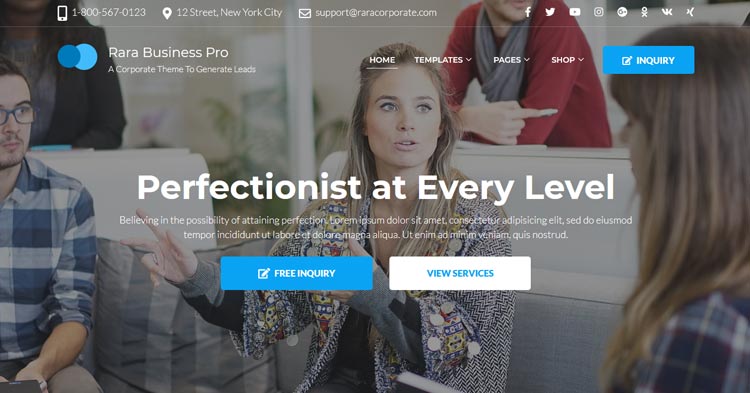 Download Rara Business Pro WordPress Theme