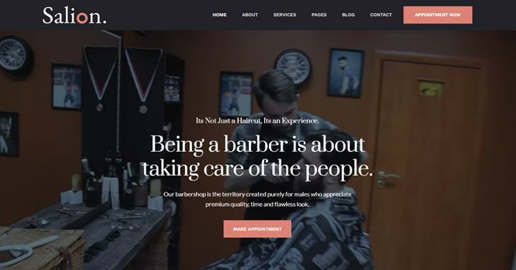 Download Salion Hair Salon Barbershop Template