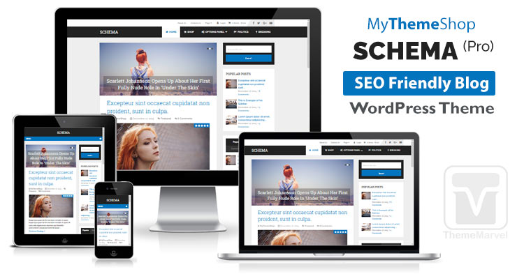 Download MyThemeShop - Schema - the fast loading, super SEO ready WordPress theme