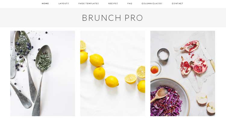 Brunch Pro Food Blog WordPress Theme