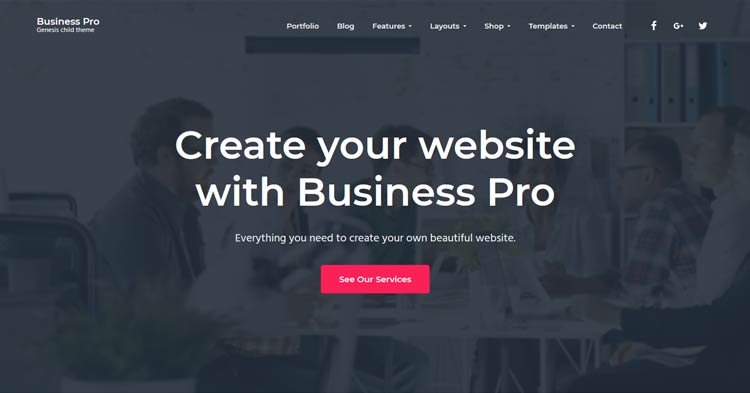 Business Pro Genesis WordPress Theme