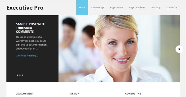 Executive Pro WordPress Theme