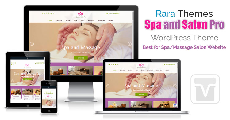 Download RaraThemes - Spa and Salon Pro WordPress theme for spa, beauty, salon and massage website