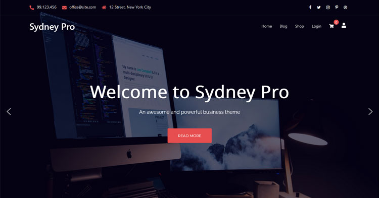 Sydney Pro WordPress Theme