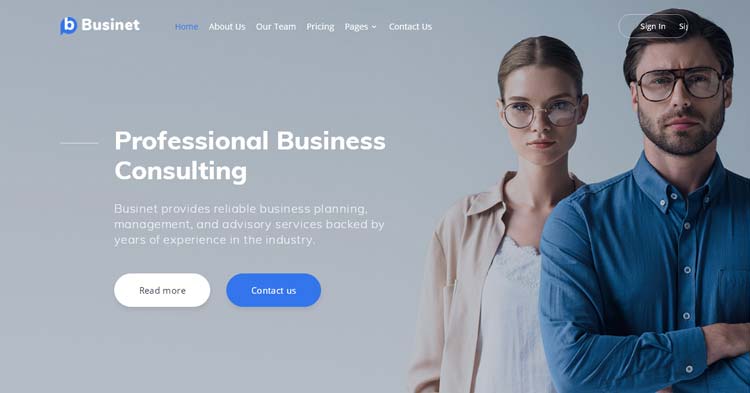 Businet Business Consulting Template