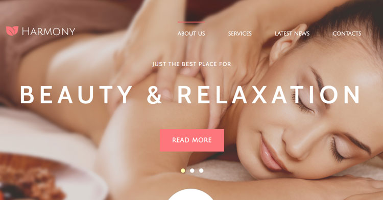 Download Harmony Spa Massage Joomla Template