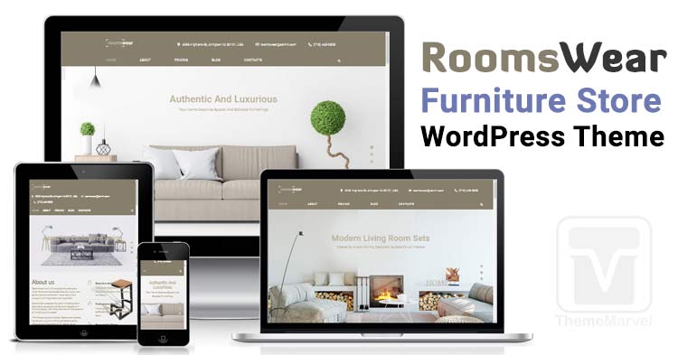 Roomswear - Furniture Showcase / Furniture Store / Decoration Comapny WordPress Theme