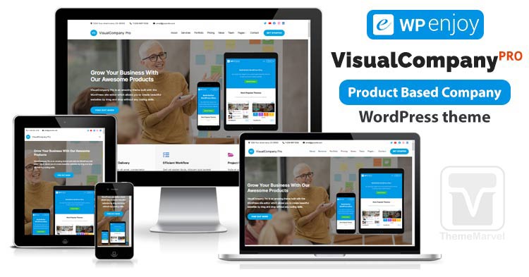 Download WPEnjoy - VisualCompany Pro - Corporate Company / Buiness WordPress Theme