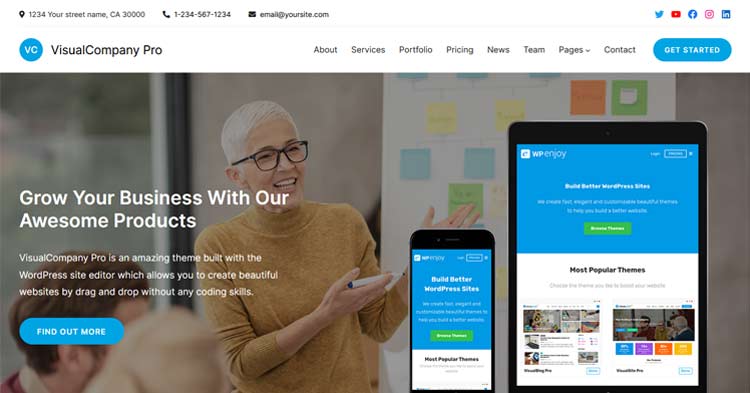 VisualCompany Pro Business WP Theme