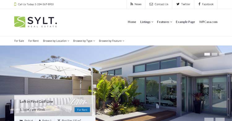 Download WPCasa Sylt Real Estate WordPress Theme